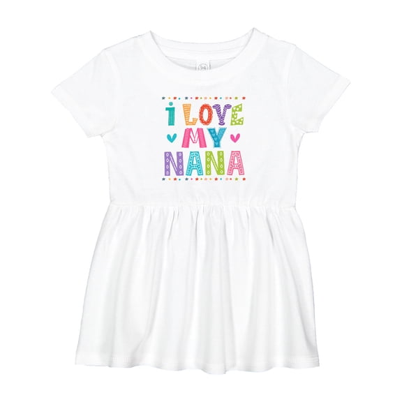 Inktastic I Love My Nana Grandkids Girls Baby Dress
