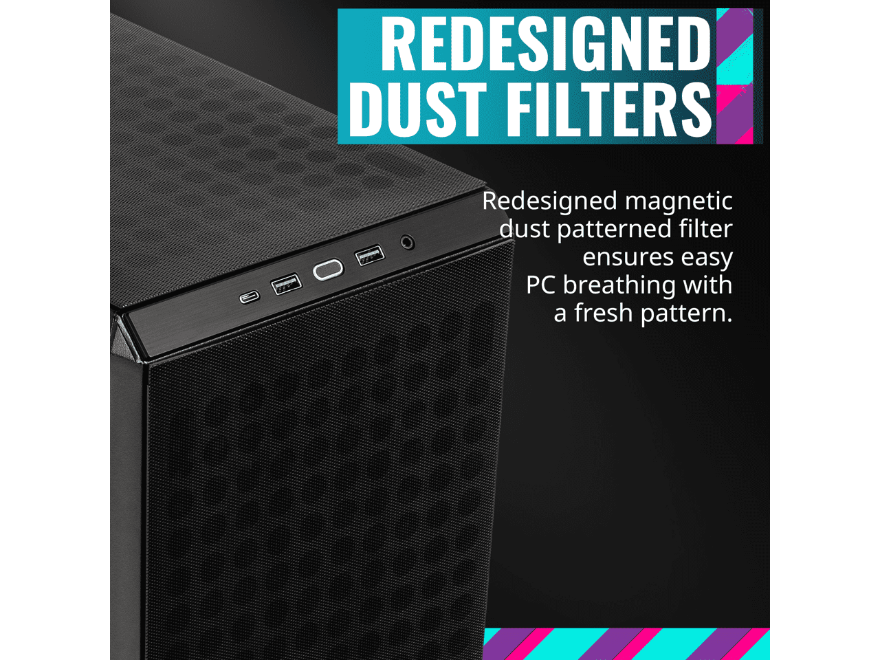 Cooler Master QUBE Computer Case Dust Filter, Black, Q300L V2