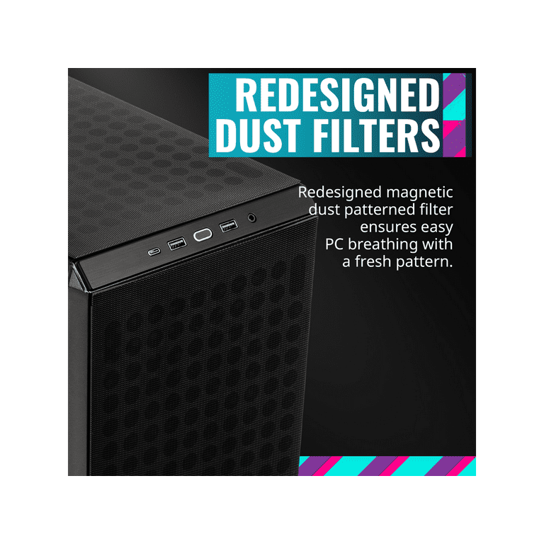 Cooler Master Q300L V2 Micro-ATX Tower, Magnetic Dust Filter