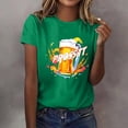 thumbnail image 2 of Levmjia Women's Beer Graphic T-Shirt Casual Short Sleeve Top, Funny "PROSSiT" Print Cotton-Like Tee, Loose Fit Round Neck Breathable Shirt for Women S-3XL, 2 of 3