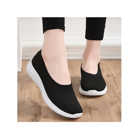 

Kesitin Women s Comfortable Comfort Shoes Ladies Running Breathable Flats Lightweight Sneakers Black 5