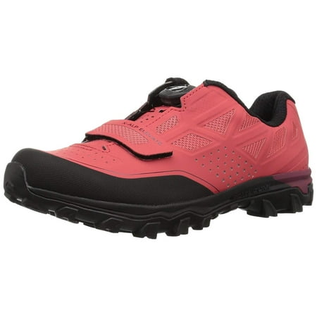 Pearl Izumi Women's W X-Alp Elevate Cycling Shoe Black,, Cayenne/Port, Size 10.5