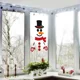 thumbnail image 4 of Pegatinas navideñas para puertas y ventanas, tela de fieltro, muñeco de nieve, Papá Noel, alce, pegatina de pared, decoración navideña para el hogar, feliz año nuevo 2024, 4 of 5