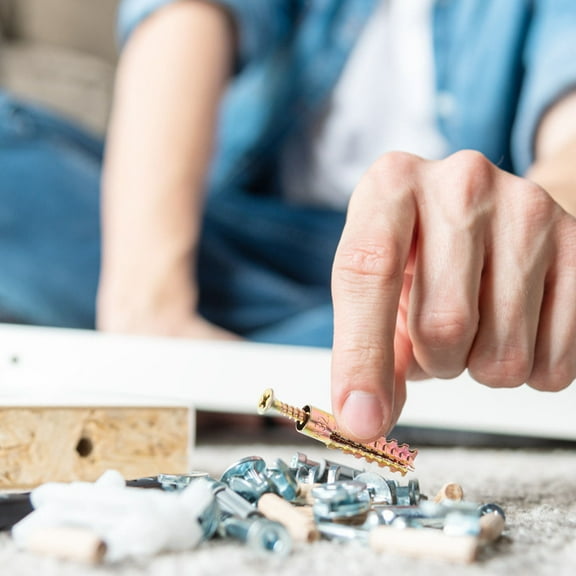 ULTNICE 40 Sets Wall Anchors and Screws Kit for Wood Walls Heavy Duty Fixation