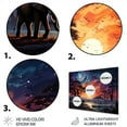 thumbnail image 3 of Designart "Safari Celestial in Africa I" African Metal Wall Art Prints, 3 of 5