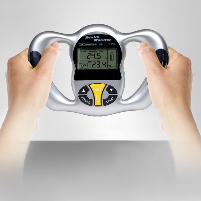 Body Fat Monitors Handheld LCD Display BMI Detector Fat Analyzer Weight Losing Measure