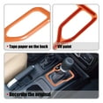thumbnail image 5 of Unique Bargains Car Gear Shift Panel Trim Interior Cover for Jeep Wrangler JL JLU 2018-2022 for Jeep Gladiator Orange, 5 of 6