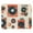 Multicolor 10, variant on PhooArto Comfortable Mouse Pad Orange Record Player Pattern Desktop Mousepad , 21 x 25 cm Mouse Mat, Non-Slip Rubber Base, Improves Speed and Precision