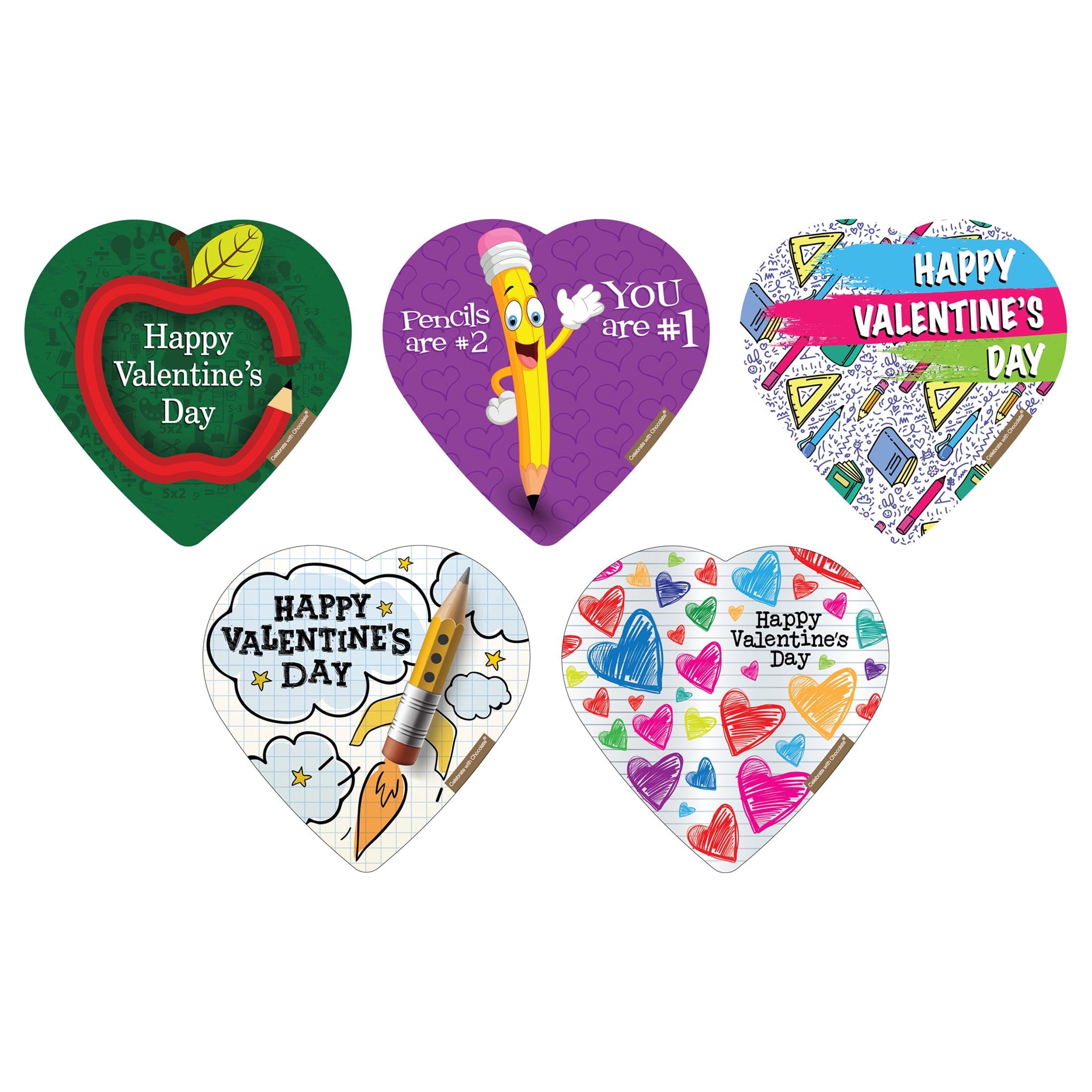 Elmer Chocolate, Assorted Milk and Dark Chocolate, Classroom Valentine