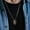 Gold, variant on Stainless Steel Prajna Ghost Pendant Necklace With Chain Halloween Jewelry Silver 1 Count