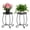 2 Pack, variant on 2 Pack Indoor Outdoor Side Table, Weather Resistant Black Metal Side Table for Patio Balcony Yard Porch Garden, Plant Stand for Indoor Outdoor Use