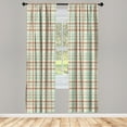 thumbnail image 3 of Ambesonne Ethnic Curtains, Old Traditional Design, Pair of 28"x95", Mint Green Beige Umber, 3 of 5