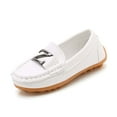 thumbnail image 2 of LYHaoo Soft Sole Kids Dress Shoes For Boys And Girls Comfortable Formal Occasion Slip On For Childrens Stage Performance Sizes 2 Bid Kid White(10-10.5 Years), 2 of 6