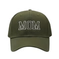 thumbnail image 4 of WHEANG Retro Denim Baseball Cap for Women Men Classic Washed MOM Letter Pattern Cap Adjustable Lightweight Old Dad Hat Vintage Pre-Curved Visor Breathable Baseball Hat Green M, 4 of 4