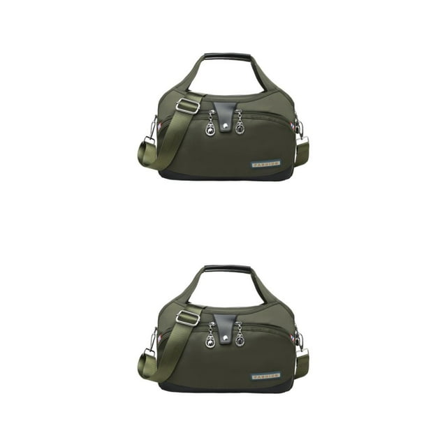 Wweixi Stay Fashionable And Organized With Stylish Hand Bag Sturdy And Durable Mixed Olives 29*19*9*12 2Set