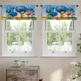 thumbnail image 2 of LALILO Kitchen Curtain Valance Oil Landscape Rod Pocket Window Curtain 52"x 18" Set of 2, 2 of 7