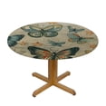 thumbnail image 3 of Orinice Butterflies Round Table Cover Stain Resistant Washable for Indoor Outdoor Kitchen Dining Wedding Parties 100% Polyester Fiber 31-35, 3 of 8