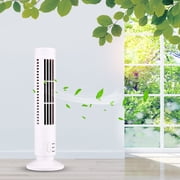 Ludlz Home Office Mini Electric USB Bladeless 2 Speed Desktop Air Cooling Tower Fan