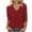 Red, variant on Boho Tops for Women V Neck 3/4 Sleeve Blouse with Tie Dye Pattern Tees Tshirts Fall Tops My Items