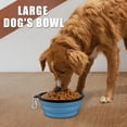 thumbnail image 5 of Collapsible Dog Bowls-2 Pack Large Size for Large/Medium Dogs, Pet Travel Water Bowl, Dogs Cat Portable Water Bowl, Dog Pet Feeding Watering Dish Outdoor Hiking Parking Traveling with 2 Carabiners, 5 of 14