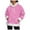 Pink, variant on larppty Christmas Sweatshirts for Women Soft White Faux Fur Trim Fleece Hoodies Oversized Winter Pullover With Pocket (Red, L)