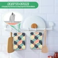 thumbnail image 4 of Yayeee Pot Holders Kitchen Heat Resistant with Pocket 7"x9.8" Cotton Oven Cooking Hot Pads, Pink Cubes, 4 of 7
