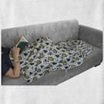 thumbnail image 6 of Cartoon Soft Flannel Fleece Throw Blanket, Tropical Leaves Cactus Plants and Lion Heads Pattern, Cozy Plush for Indoor and Outdoor Use, 50" x 70", Multicolor, by Ambesonne, 6 of 6