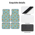 thumbnail image 4 of Lsque Tapis de Sol Imprimé Crème Glacée Citron 4 Pcs, Doublures en Caoutchouc Résistantes, Design Antidérapant, Protection Automobile Toutes Saisons, Véhicules, Voitures, Camions et SUV, 4 of 7