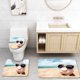 thumbnail image 1 of ABPHQTO Verano Juego de alfombras de baño de 3 piezas Alfombra de baño Alfombra de contorno y tapa de inodoro ABPHQTO Cont-CHAPPLE-12732, 1 of 2