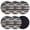 Multicolor, variant on Navy Blue Brown Wood Coasters Set of 6, Farmhouse Vintage Wooden Absorbent Coasters for Drinks, Coaster for Bar Office Dining Coffee Table Accessories Decor, Non Slip Round Desk Coaster