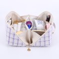 thumbnail image 2 of Bolso de Cosméticos Bolsa de cosméticos con fragancia pequeña, bolsa de almacenamiento de lavado de 2 capas, Simple para mujeres y niñas, 2 of 9