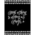 thumbnail image 2 of Barrett, Erin 19x24 White Modern Wood Framed Museum Art Print Titled - Change Nothing and Nothing Will Change, 2 of 4