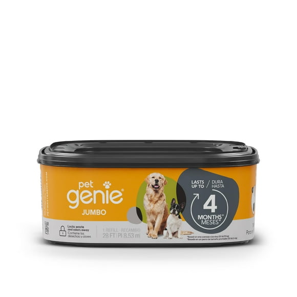 Recambio para bolsas de excrementos de perro Pet Genie Jumbo, paquete de 1