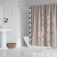 thumbnail image 2 of Boho Black and White Tribal Ethnic Pattern Shower Curtain 72"x72" ,Bathroom Decorative Shower Curtains Set with 12 Hooks,Modern Waterproof Washable Shower Curtain, 2 of 6