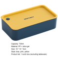 thumbnail image 3 of Lubelski 720ml Lunch Box Removable Grid Design Heat Resistant Silicone Microwave Food Container Kitchen Accessories, 3 of 8