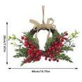 thumbnail image 3 of Easter Cedar Wreath, Easter Wreaths for Front Door, Realistic Pine Wreath, Large Green Cypress Wreaths for Home Fireplace Wall Window Porch Outdoor Xmas Holiday Decor, 3 of 8