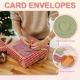 thumbnail image 3 of Uxcell Mini Card Envelopes, Cute Cards Holder with Heart Clasp for Birthday Weddings Favors Business Greeting Cards Green, 3 of 7