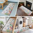 thumbnail image 5 of Seahorse Coastal 2'x6' Runner Rugs for Hallway Kitchen Bedside Non Slip, Nautical Ocean Summer Beach Coral Wooden Entryway Rug Runners with Rubber Backing, Long Carpet Runner for Laundry Room, 5 of 8