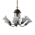 thumbnail image 5 of Meyda Lighting 24" Wide Gray Tiffany Pond Lily 7 Light Chandelier - N/A, 5 of 6