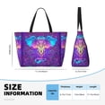 thumbnail image 4 of Pofeuu Elephant in Tribal Style Print Beach Bag,Waterproof Sandproof Beach Tote Bag, Large Capacity Foldable Beach Bags for Women, 4 of 7