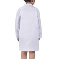 thumbnail image 5 of AUNVITO Kids Doctor Costume Set Role Play Uniform Long Sleeve Round Neck Cotton White Coat for Boys & Girls 3-12Y Pretend Play Nurse Outfit Surgical Scrubs, 5 of 6