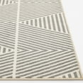 thumbnail image 4 of Loomaknoti Terrace Tropic Symenia 2' x 3' Geometric Indoor/Outdoor Runner Rug , Gray/White, 4 of 8