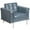 Gray, variant on Flash Furniture HERCULES Lesley Series Contemporary Black LeatherSoft Chair with Encasing Frame