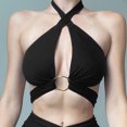 thumbnail image 2 of LYXSSBYX Tank Tops for Women Clearance Fashion Women Casual Solid Sexy Sleeveless Bandeau Vest Base Shirt Tops, 2 of 8