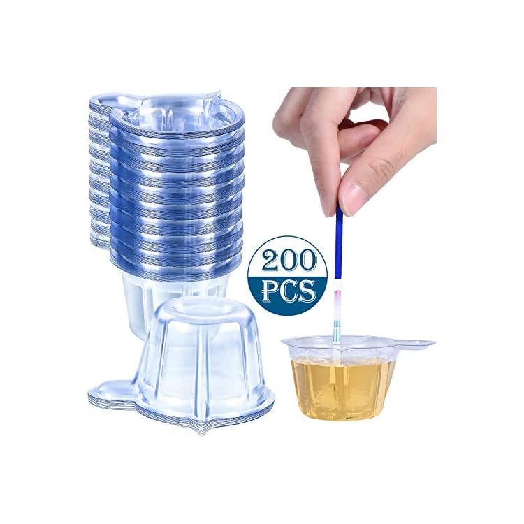 200 Pieces Urine Cups Plastic Urine Collection Cups Disposable Urine