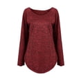 thumbnail image 2 of Gvmfive Women's Casual Long Sleeve Tunic Tops Round Neck Pullover Shirt, 2 of 6
