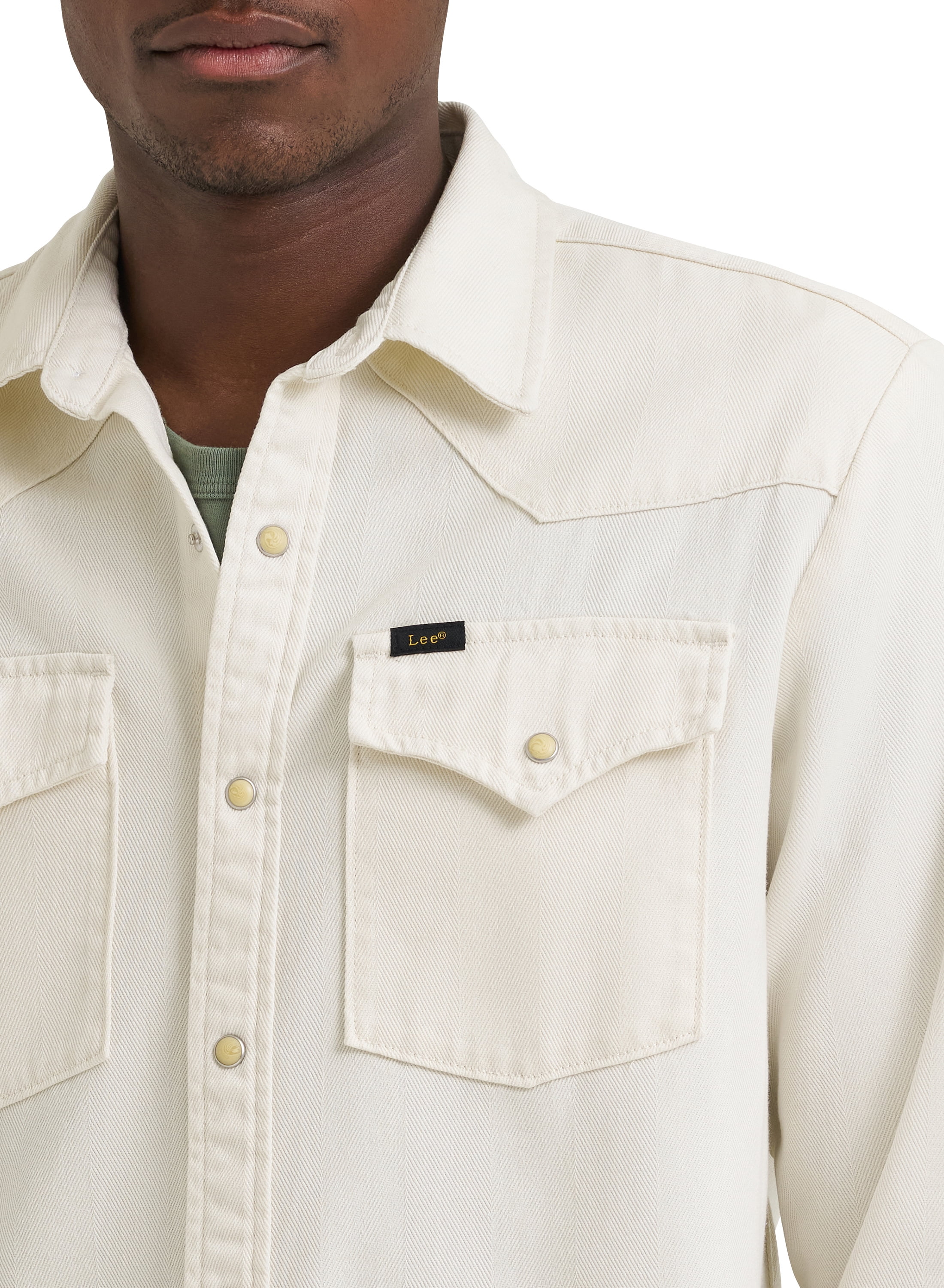 Lee Mens Long Sleeved Western Shirt