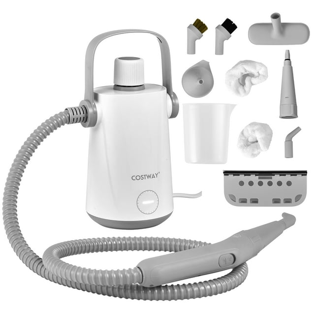 Costway 1000W Multifunction Portable Handheld Steam Cleaner W/10 Accessories Gray