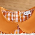 thumbnail image 4 of Gibobby Toddler Girl Dress Toddle Baby Girl Dress Ruffle Summer Sleeveless Dresses Floral Sundress Photoshoot Outfit(3-4 Years,Orange), 4 of 7
