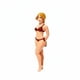 thumbnail image 2 of Paquete de 2 a 6 figuras a escala 1:64 de mujer en traje de baño pintada a mano en miniatura 3D. 5 piezas, 2 of 7